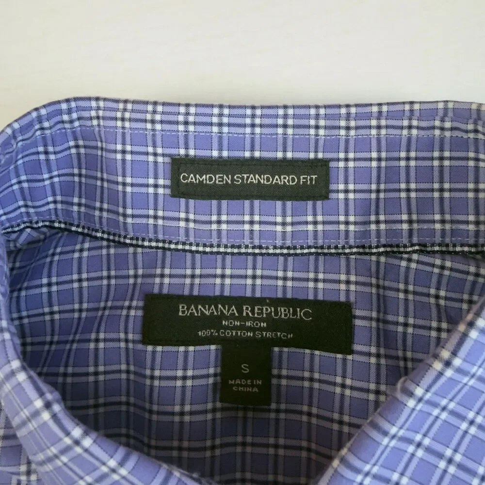Banana Republic Camden Fit Shirt Men’s S Long Sleeve Button Up Cotton Stretch